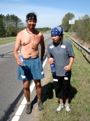 24 Hour Run - Jerry Cunningham & Octavia Subia, Rockingham, NC, 2006-04-15