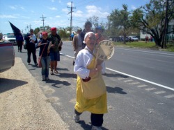 Sacred Run 2006, on the road in LaFourche Parish, Louisiana 2006-03-25