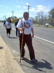 Dennis Banks and Principal Chief Brenda Dardar Robichaux, LaFourche Parish, Louisiana 2006-03-26